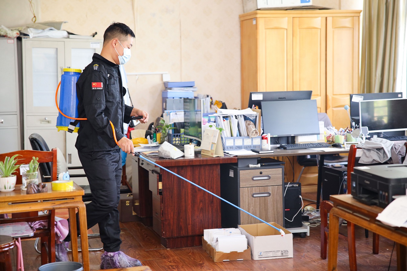 中建国信 | 坚持日常消杀 筑牢疫情防线
